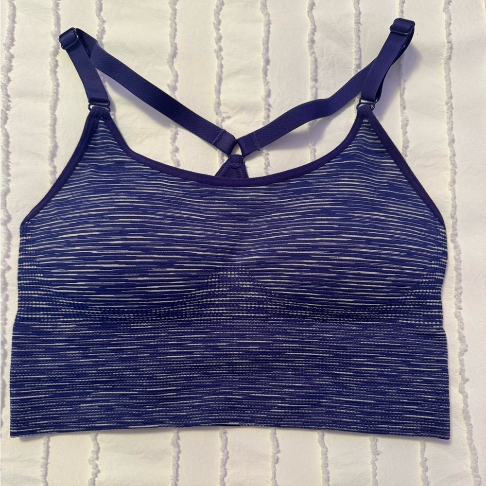 Women's Blue Striped Bralette